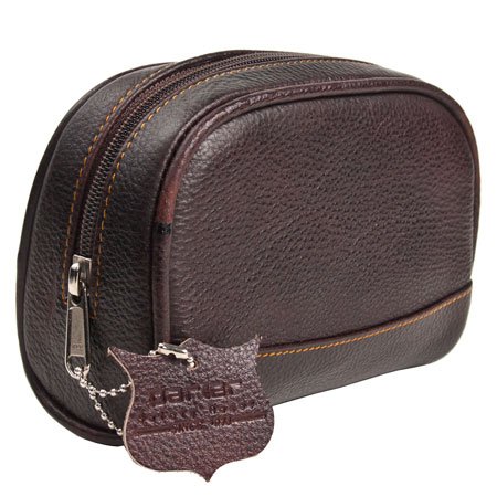 Parker Small Buffalo Leather Wash Bag